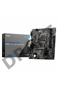 Материнская плата MSI PRO H610M-B DDR4 / Intel H610 LGA1700 2xDDR4-3200 1xPCIex16 4xSATA 1xM.2 HDMI VGA / mATX