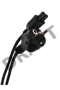 Кабель питания для ноутбуков 3-pin, с заземлением, 220V (EURO) 1.8м,медь, Telecom <TE022-CU0.5-1.8M>