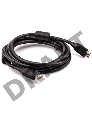 Кабель Aopen HDMI 19M/M ver 2.0, 3М,2 фильтра, Aopen/Qust <ACG517D-3M>