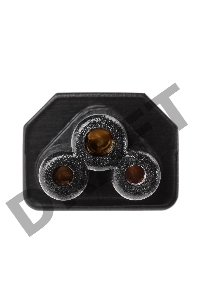 Кабель питания для ноутбуков 3-pin, с заземлением, 220V (EURO) 1.8м,медь, Telecom <TE022-CU0.5-1.8M>