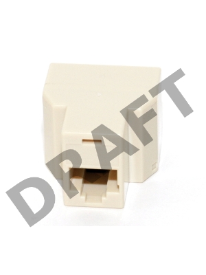 Коннектор проходной адаптер RJ45 5bites LY-US027 RJ-45/RJ-45x2 8P8C F/2F