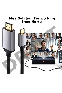 Кабель USB3.1 CM-HDMI 1.8M CU423MCPD-1.8M VCOM