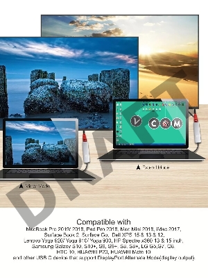 Кабель USB3.1 CM-HDMI 1.8M CU423MCPD-1.8M VCOM