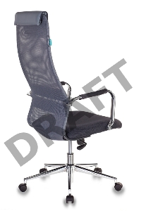 Кресло руководителя Бюрократ KB-9N/DG/TW-12 серый TW-01 TW-11 сетка крестовина хром