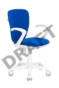 Кресло детское Бюрократ KD-W10AXSN/26-21 синий 26-21 (пластик белый)