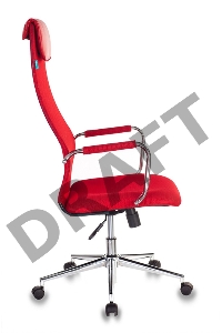 Кресло руководителя Бюрократ KB-9N/R/TW-97N красный TW-01 TW-11 сетка крестовина хром