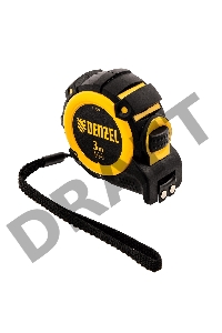 Рулетка 3м х 16мм, автоматич. фиксац., нейлон. покрытие, магнит. зацеп, двухстор. разметка// Denzel