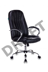 Кресло руководителя Бюрократ T-898SL/BLACK черный искусственная кожа крестовина хром