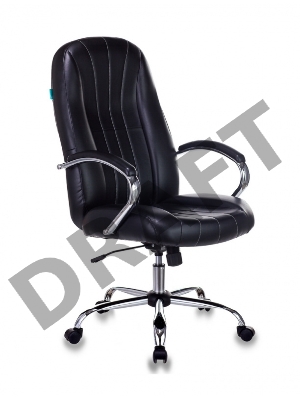 Кресло руководителя Бюрократ T-898SL/BLACK черный искусственная кожа крестовина хром