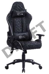 Кресло игровое Cactus CS-CHR-030BLS черный/серебристый сиденье черный/серебристый эко.кожа с подголов. крестовина металл пластик черный