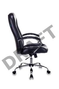 Кресло руководителя Бюрократ T-898SL/BLACK черный искусственная кожа крестовина хром