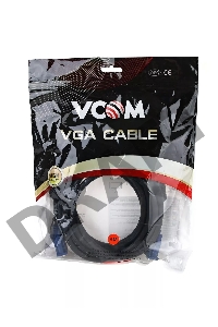 Кабель VCOM VVG6460-5MO удлинительный Монитор-SVGA card (15M-15F) 5m, 2 фильтра