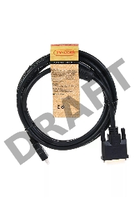 Кабель HDMI to DVI-D (19M -25M) 2м, TV-COM, 2 фильтра <LCG135F-2M>