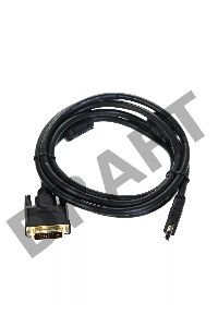 Кабель HDMI to DVI-D (19M -25M) 2м, TV-COM, 2 фильтра <LCG135F-2M>