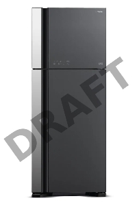 Холодильник Hitachi R-VG540PUC7 GGR серое стекло (двухкамерный)