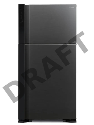 Холодильник Hitachi R-V610PUC7 BBK 2-хкамерн. черный бриллиант (двухкамерный)