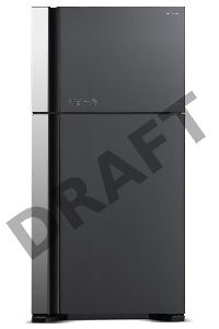 Холодильник Hitachi R-VG610PUC7 GGR 2-хкамерн. серое стекло (двухкамерный)