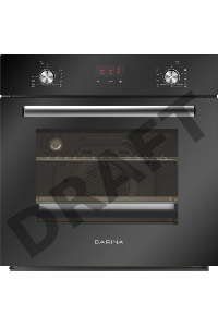 Духовой шкаф Электрический Darina 2V5 BDE 112 708 B черный, встраиваемый
