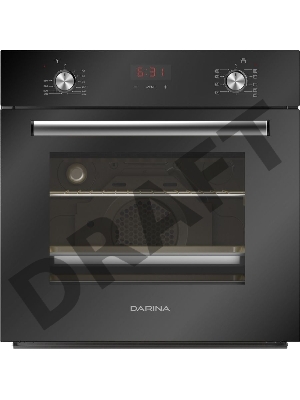 Духовой шкаф Электрический Darina 2V5 BDE 112 708 B черный, встраиваемый