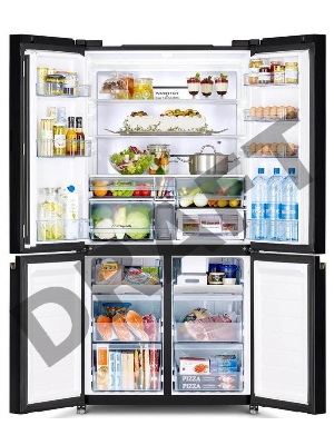 Холодильник Hitachi R-WB720VUC0 GBK 3-хкамерн. черное стекло (трехкамерный)