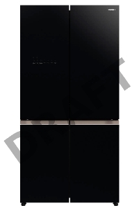 Холодильник Hitachi R-WB720VUC0 GBK 3-хкамерн. черное стекло (трехкамерный)