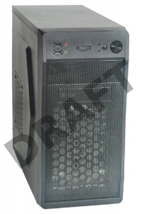 Корпус Formula FM-602 черный 450W mATX 2x120mm 2xUSB2.0 audio