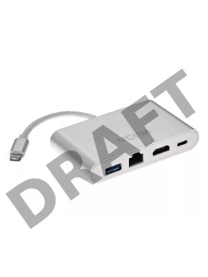 Кабель-адаптер USB3.1 Type-CM-->HDMI+USB3.0+RJ45+PD charging  VCOM <CU455> Кабель-адаптер USB3.1 Type-CM-->HDMI+USB3.0+RJ45+PD charging  VCOM <CU455>