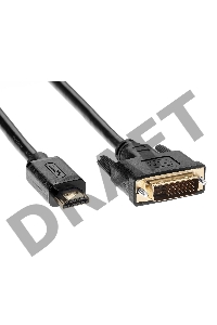 Кабель HDMI to DVI-D (19M -25M) 2м, TV-COM <LCG135E-2M>