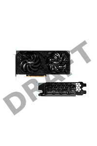 Видеокарта Palit RTX4060TI DUAL OC NVIDIA GeForce RTX 4060TI 8192Mb PCI-E 4.0  128 GDDR6 2685/9000 HDMIx1 DPx3 HDCP Ret