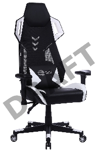 Кресло игровое Cactus CS-CHR-090BLW черный/белый сиденье черный/белый эко.кожа крестовина пластик пластик черный/белый