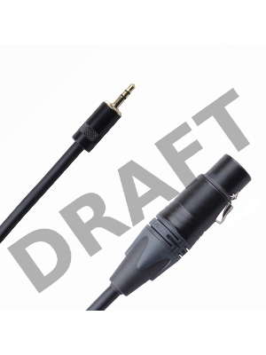 Кабель Noname 1xMiniJack - 1xXLR Rich Pro RP341BLK 0.5m