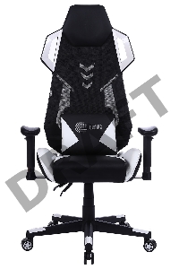 Кресло игровое Cactus CS-CHR-090BLW черный/белый сиденье черный/белый эко.кожа крестовина пластик пластик черный/белый