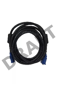 Кабель VCOM VVG6460-5MO удлинительный Монитор-SVGA card (15M-15F) 5m, 2 фильтра