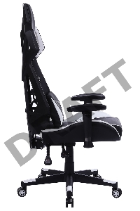 Кресло игровое Cactus CS-CHR-090BLW черный/белый сиденье черный/белый эко.кожа крестовина пластик пластик черный/белый