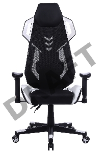 Кресло игровое Cactus CS-CHR-090BLW черный/белый сиденье черный/белый эко.кожа крестовина пластик пластик черный/белый