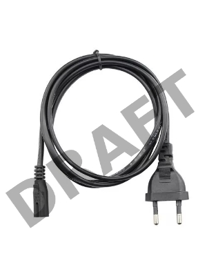 Кабель для аудио-видео техники IEC-320-C7--розетка 220V, 2-pin, 1,8м , медь, VCOM