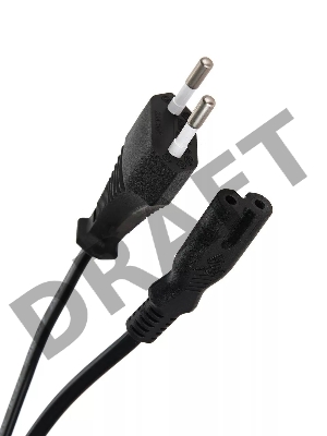 Кабель для аудио-видео техники IEC-320-C7--розетка 220V, 2-pin, 1,8м , медь, VCOM