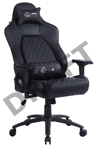 Кресло игровое Cactus CS-CHR-130 черный сиденье черный эко.кожа с подголов. крестовина металл пластик черный