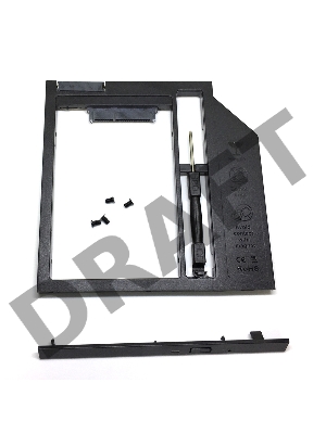 Адаптер оптибей Espada SS90 /optibay, hdd caddy/ SATA/miniSATA /SlimSATA/ 9мм для подключения HDD/SSD 2,5” к ноутбуку вместо DVD.(41087)