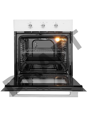 Шкаф духовой газовый с электрическим грилем MAUNFELD MOGS703W, встраиваемый