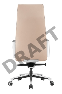 Кресло руководителя Бюрократ _JONS/BEIGE бежевый кожа крестовина алюминий