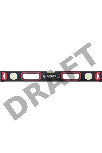 Уровень алюминиевый, усиленный, фрезерованный, 3 глазка, 2 комп. рукоятки, 2000 мм// Matrix