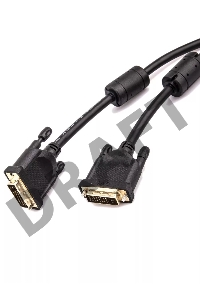 Кабель Aopen DVI (24+1) M/M  3m, 2 фильтра Aopen/Qust <ACG442GD-3M>