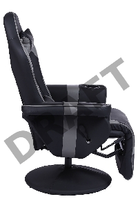 Кресло игровое Cactus CS-CHR-GS200BLG черный/серый сиденье черный/серый эко.кожа блин металл черный подст.для ног