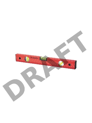 Уровень алюминиевый, 1200 мм, 3 глазка, красный, линейка// Matrix