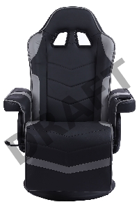 Кресло игровое Cactus CS-CHR-GS200BLG черный/серый сиденье черный/серый эко.кожа блин металл черный подст.для ног