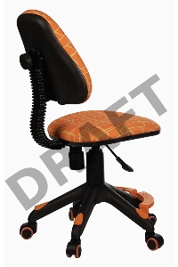 Кресло детское Бюрократ KD-4-F/GIRAFFE оранжевый жираф колеса оранжевый