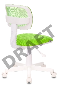 Кресло детское Бюрократ CH-W299/SD/TW-18 спинка сетка салатовый TW-03A TW-18 (пластик белый)