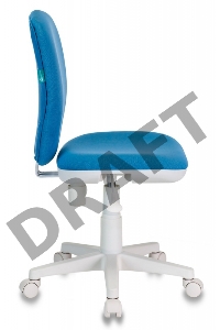 Кресло детское Бюрократ KD-W10/26-24 голубой 26-24 (пластик белый)