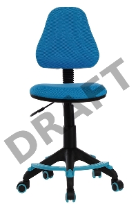 Кресло детское Бюрократ KD-4-F/TW-55 голубой TW-55 колеса голубой